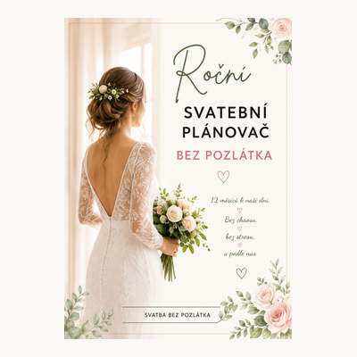 Titulní strana Ročního svatebního plánovače bez pozlátka