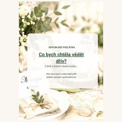 Titulní strana e-booku Co bych chtěla vědět dřív
